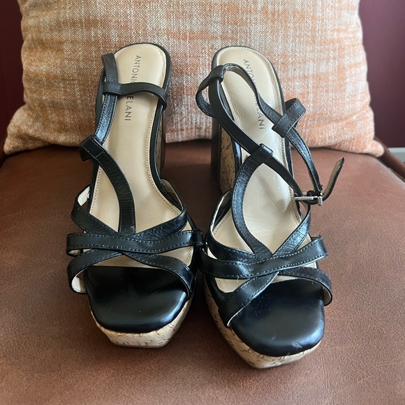 Antonio melani shoes Selmaa Tstrap Wedge Sandals - Picture 1 of 3